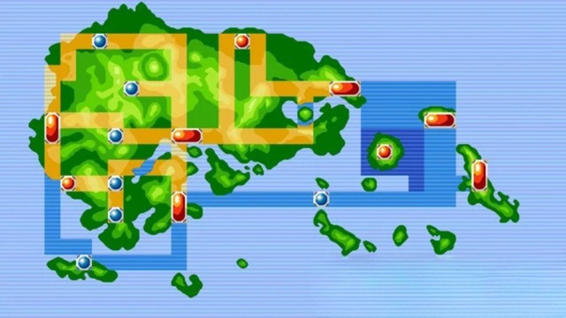 Hoenn region map
