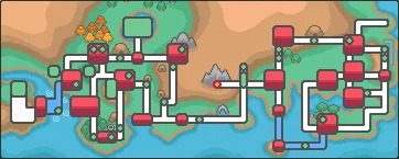 Johto region map