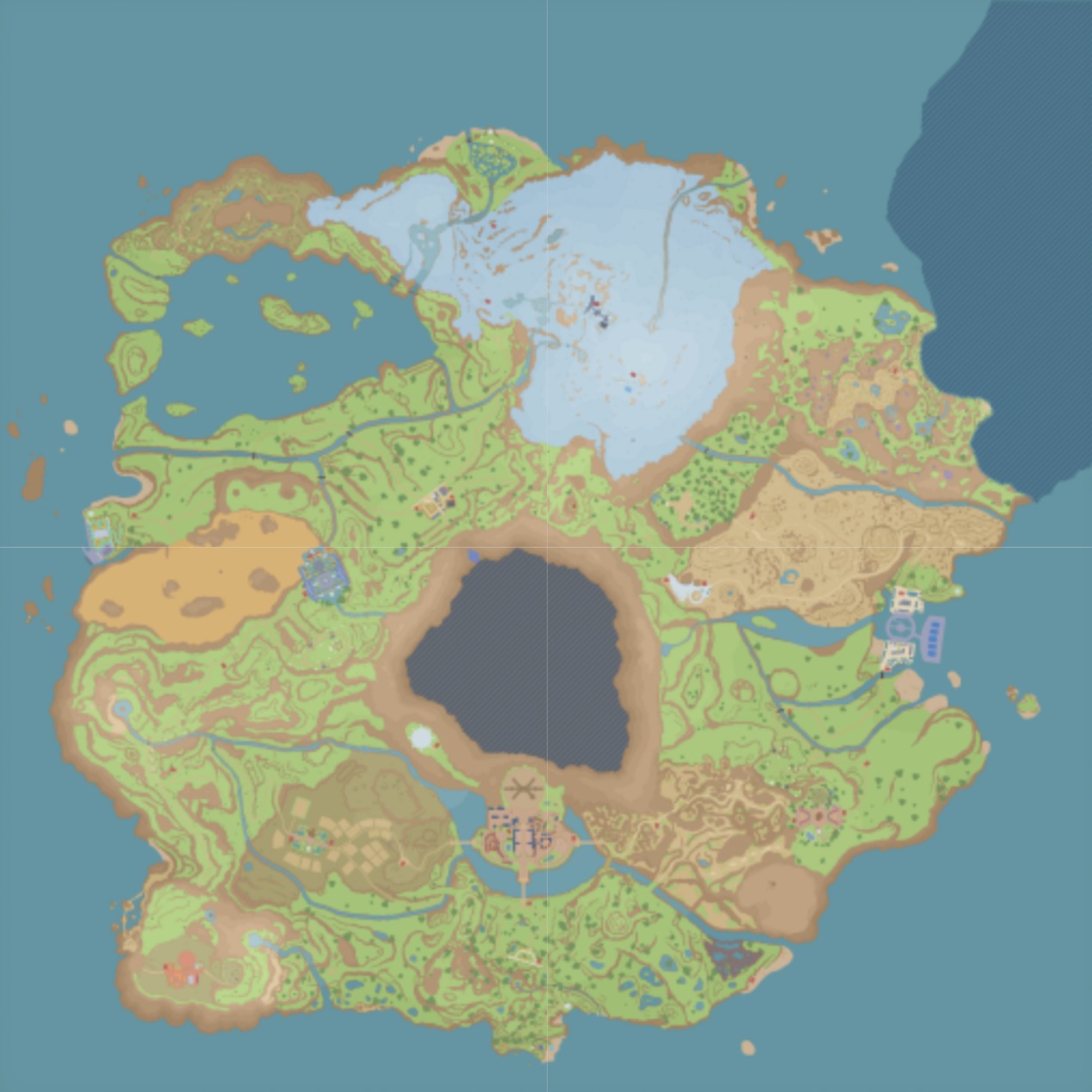 Paldea region map