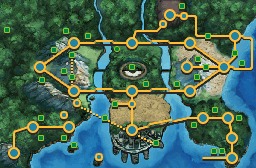 Unova region map